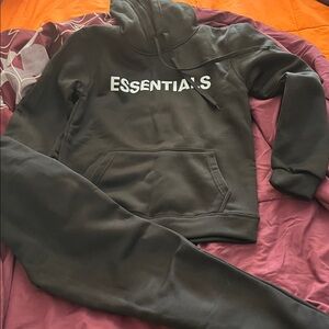 Essentials Charcoal Hoodie and Joggers Set